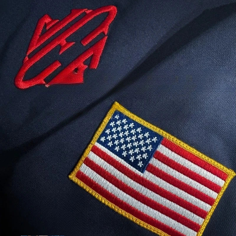 Sweter Epstein'a navy blue Quarterzip